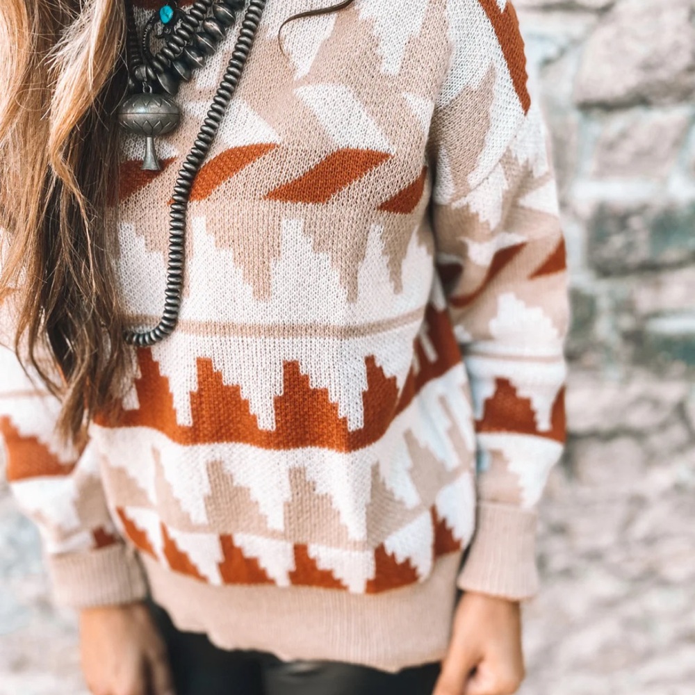 Geometric Sweater - Picture 3 of 5